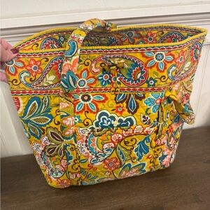 Vera Bradley Yellow Floral Tote